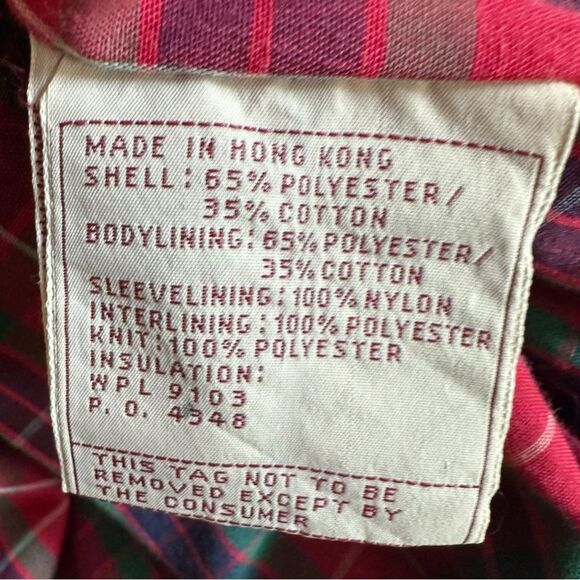 Vintage Land-N-Lakes Tan Cotton Blend Men's Plaid Lined Zip-Up Jacket. Size XL - Picture 8 of 10